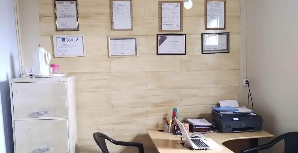 Escritório administrativo da clínica